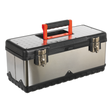 Stainless Steel Toolbox 505mm with Tote Tray - AP505S - Farming Parts