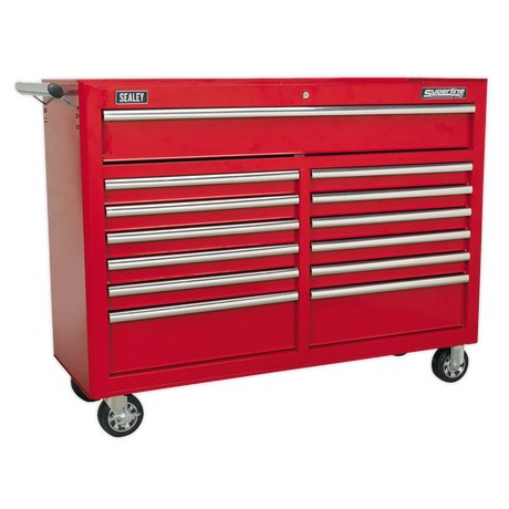 Rollcab 13 Drawer with Ball-Bearing Slides - Red - AP5213T - Farming Parts