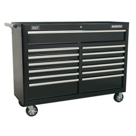 Rollcab 13 Drawer with Ball-Bearing Slides - Black - AP5213TB - Farming Parts