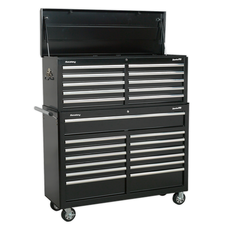 Tool Chest Combination 23 Drawer with Ball-Bearing Slides - Black - AP52COMBO2 - Farming Parts