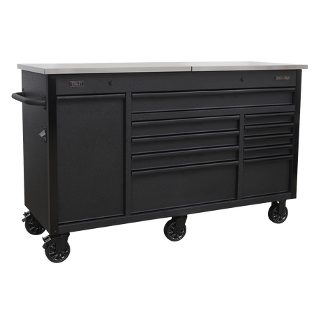 Mobile Tool Cabinet 1600mm with Power Tool Charging Drawer - AP6310BE - Farming Parts