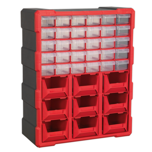 Cabinet Box 39 Drawer - Red/Black - APDC39R - Farming Parts