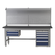 1.5m Complete Industrial Workstation & Cabinet Combo - API1500COMB02 - Farming Parts