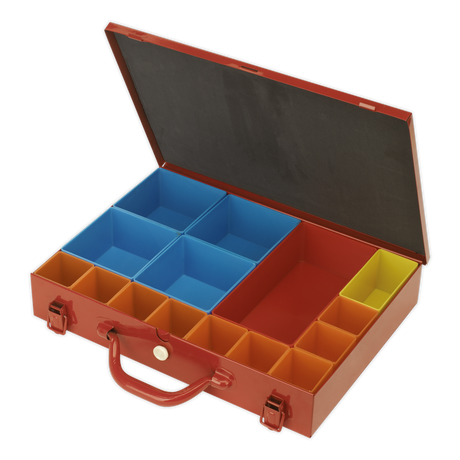 Metal Case with 15 Storage Bins - APMC15 - Farming Parts