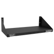 A black wall-mounted steel shelf, product name "Modular Shelf - APMS70," with a tough and durable hammered metal finish, featuring the brand name "Sealey" visible on the front. The shelf has a flat surface and two mounting brackets on the sides.