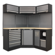 Superline PRO® 1.6m Corner Storage System - Wood Worktop - APMSSTACK08W - Farming Parts