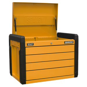 4-Drawer Push-to-Open Topchest with Ball-Bearing Slides - Orange - APPD4O - Farming Parts