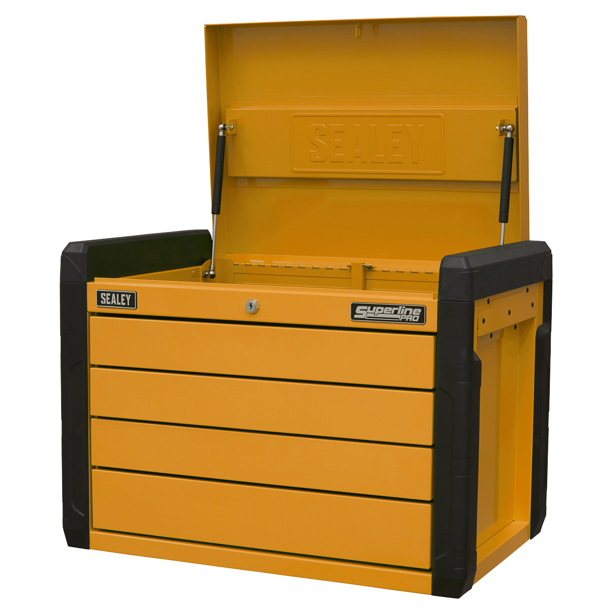 4-Drawer Push-to-Open Topchest with Ball-Bearing Slides - Orange - APPD4O - Farming Parts