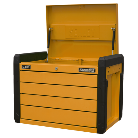 4-Drawer Push-to-Open Topchest with Ball-Bearing Slides - Orange - APPD4O - Farming Parts