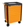 Rollcab 7 Drawer Push-To-Open - Orange - APPD7O - Farming Parts