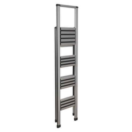 Aluminium Professional Folding Step Ladder 4-Step 150kg Capacity - APSL4 - Farming Parts