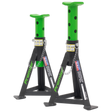 Axle Stands (Pair) 3 Tonne Capacity per Stand - Green - AS3G - Farming Parts
