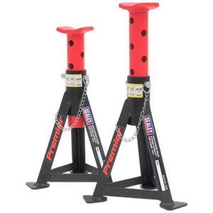 Axle Stands (Pair) 3 Tonne Capacity per Stand - Red - AS3R - Farming Parts