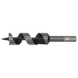 The Sealey Auger Wood Drill Ø25 x 155mm - AW25x155 is a high-quality metal drill bit with a spiral design and a hexagonal shank, perfect for boring holes into wood or various other materials.