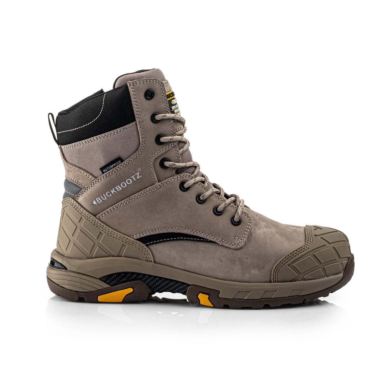 Buckbootz BLASTZ Stone Waterproof Safety Boots S7S Lace Zip