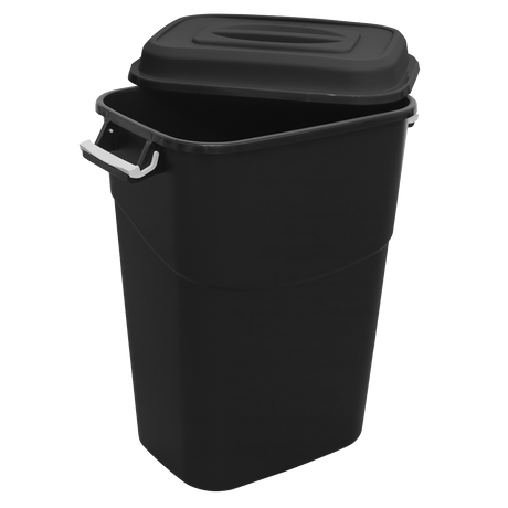 Refuse/Storage Bin 95L - Black - BM95 - Farming Parts