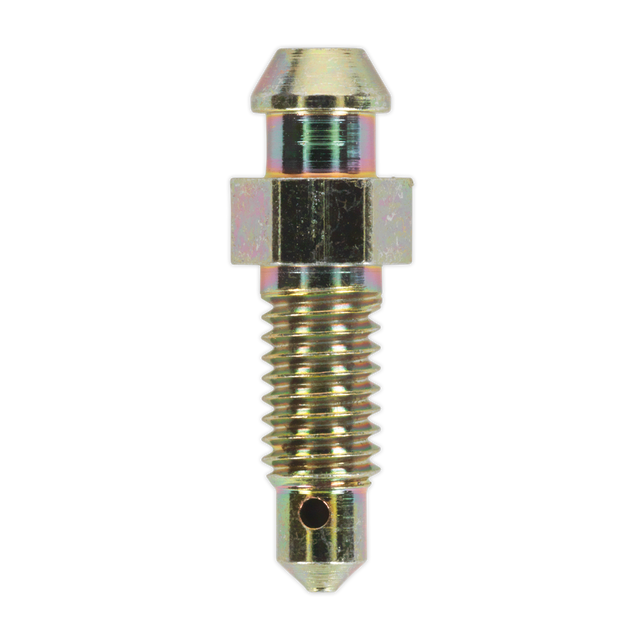 Here's a close-up of the Sealey Brake Bleed Screw, featuring a tapered end and a hexagonal section in the middle, with threads measuring M6 x 1mm.