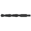 The Sealey Blacksmith Bit - Ø20 x 205mm - BSB20.0 is a high-speed steel (HSS) roll-forged drill bit with a twist design and cylindrical shank, all finished in a sleek black oxide against a white background.