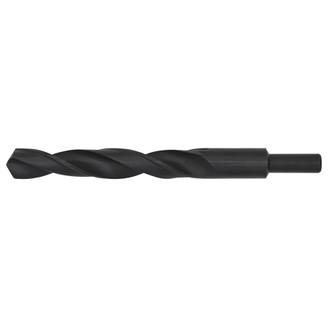 Close-up image of the Sealey Blacksmith Bit - Ø20.5 x 200mm (BSB20.5), a black twist drill bit with a straight shank and black oxide finish, commonly used for drilling holes in various materials.