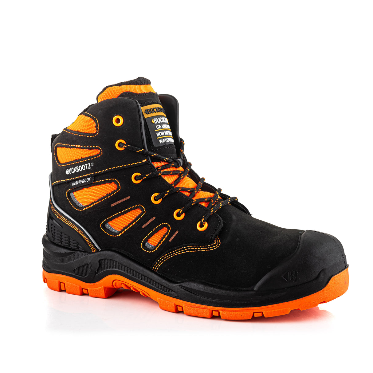 *SPECIAL PRICE* - Buckler Safety Lace Boot – BVIZ2/OR | Hi-Vis, Waterproof & Slip-Resistant