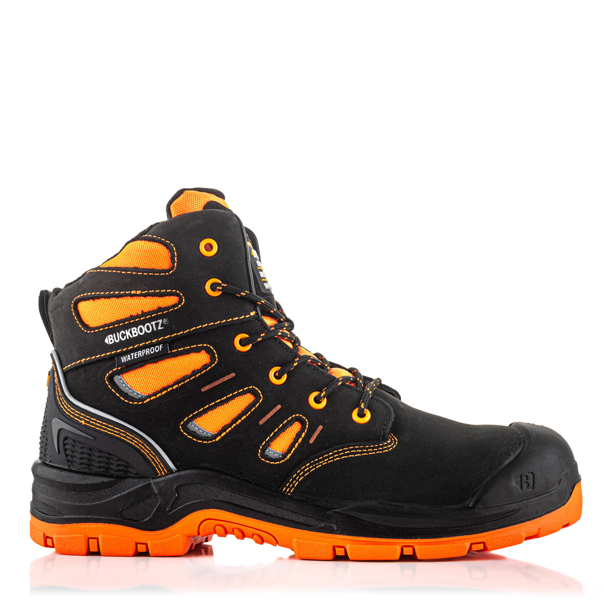 *SPECIAL PRICE* - Buckler Safety Lace Boot – BVIZ2/OR | Hi-Vis, Waterproof & Slip-Resistant