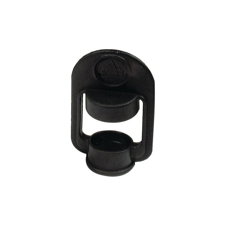 Beacon Pin Dust Cover (Sparex Part No.S.5053), a black plastic double-ended snap hook component with a central pivoting bar, compatible with Sparex products.