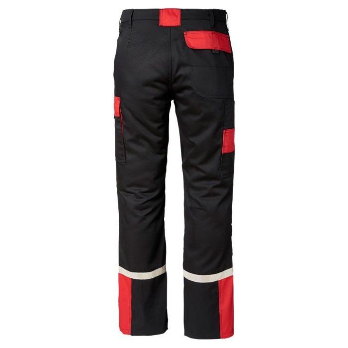 Massey Ferguson Work Trousers Black & Red Durable Safety | X9934520030