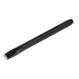 Image of the Sealey Cold Chisel 13 x 150mm (CC30), featuring a flat cutting edge and a hexagonal handle, coated in black powder for corrosion resistance.