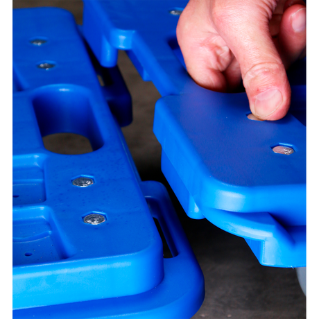 Interlocking Plastic Dolly 150kg Capacity - CM150 - Farming Parts