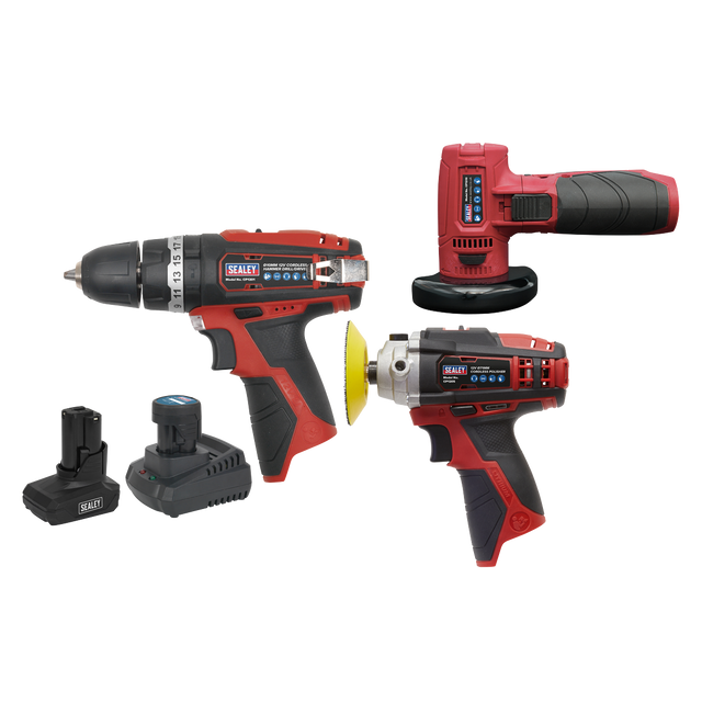 3 x 12V SV12 Series Cordless Power Tool Combo Kit - CP1200COMBO7 - Farming Parts