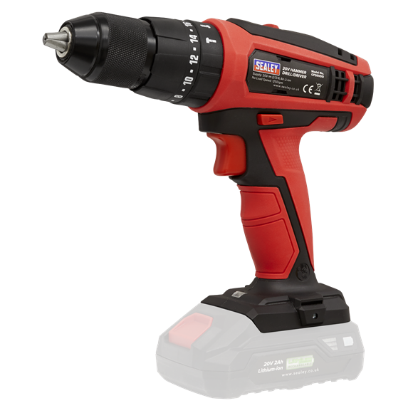 Sealey 2 x SV20 Series Cordless Power EU Tool Kit 20V CP20VDDCOMBOEU
