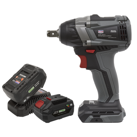 Brushless Impact Wrench Kit 1/2"Sq Drive 20V SV20 Series 4Ah - CP20VIWXKIT - Farming Parts