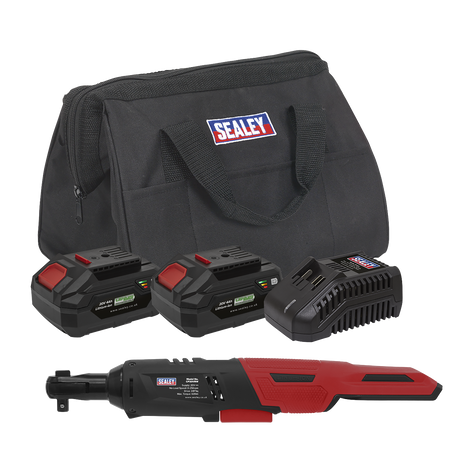 Cordless Ratchet Wrench 3/8"Sq Drive Kit 20V SV20 Series - 2 Batteries - CP20VRWKIT - Farming Parts