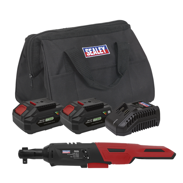 Cordless Ratchet Wrench 3/8"Sq Drive Kit 20V SV20 Series - 2 Batteries - CP20VRWKIT - Farming Parts