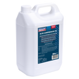 A 5-litre container of Sealey Compressor Oil 5L - CPO/5, featuring a sleek white design and a blue label filled with product information and safety instructions. Made from high-quality mineral oils to ensure optimal performance.