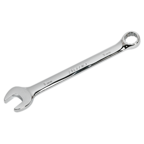 A 16mm Combination Spanner - CW16 with an open-end on one side and a box-end on the other, crafted from Chrome Vanadium steel for maximum durability, brought to you by Sealey.