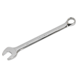 A Sealey Combination Spanner 23mm - CW23 in Chrome Vanadium steel features an open-end on one side and a box-end on the other.