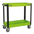 Workshop Trolley 2-Level Heavy-Duty - Hi-Vis Green - CX109HV - Farming Parts