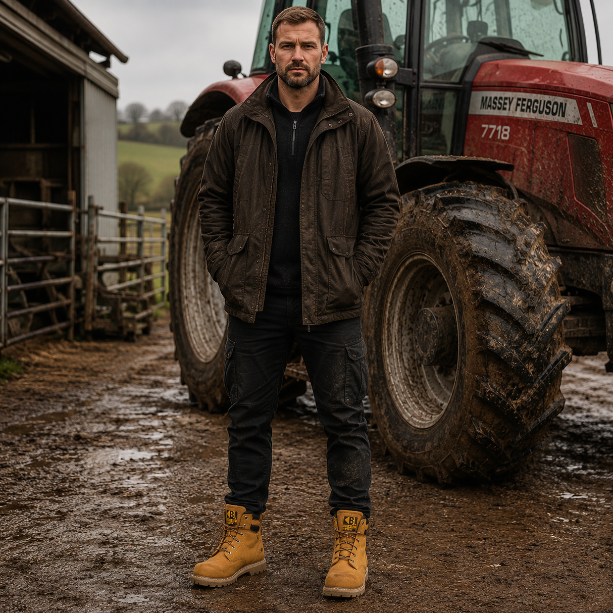 Buckler Safety Lace Boot – B650SM | Goodyear Welted, Steel Toe & Slip-Resistant