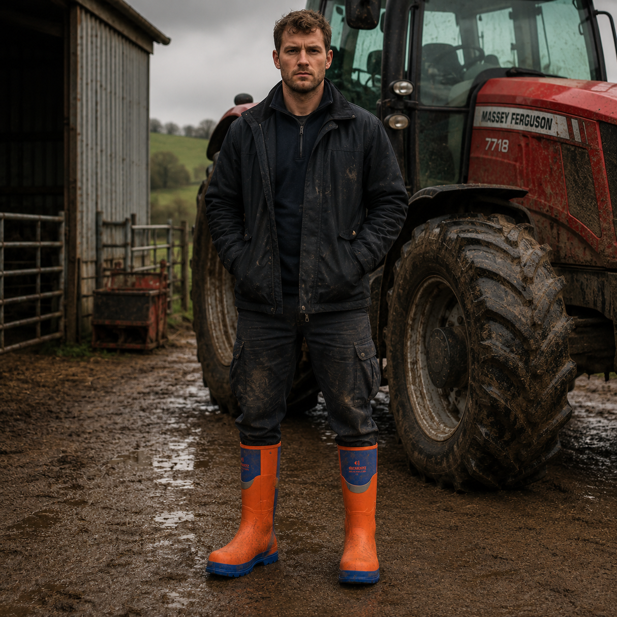 Buckler Safety Buckbootz – BBZ6000OR | Waterproof S5 Safety Wellington Boot