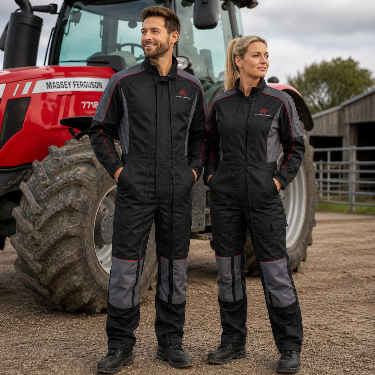 Massey Ferguson S Collection Overalls – Double Zip, Durable Workwear | X993482202