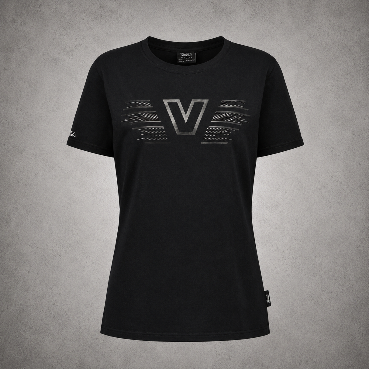 Valtra Women’s Black T-Shirt – Rhinestone Design | V4280871