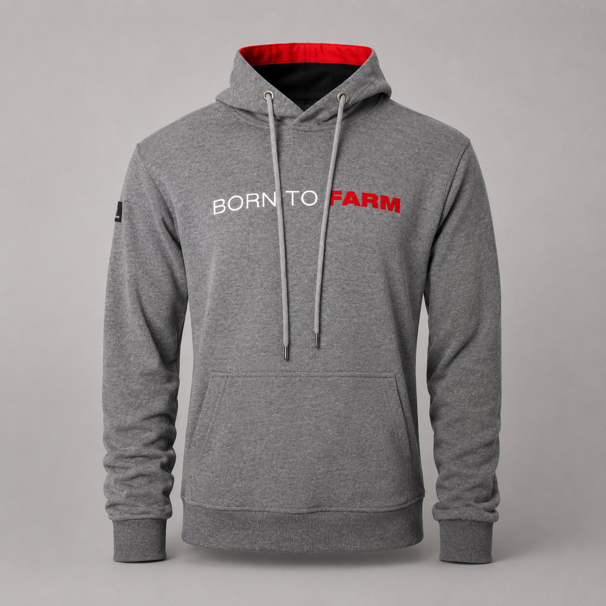 Massey Ferguson Grey Unisex Hoodie – Born to Farm Slogan | X993322218