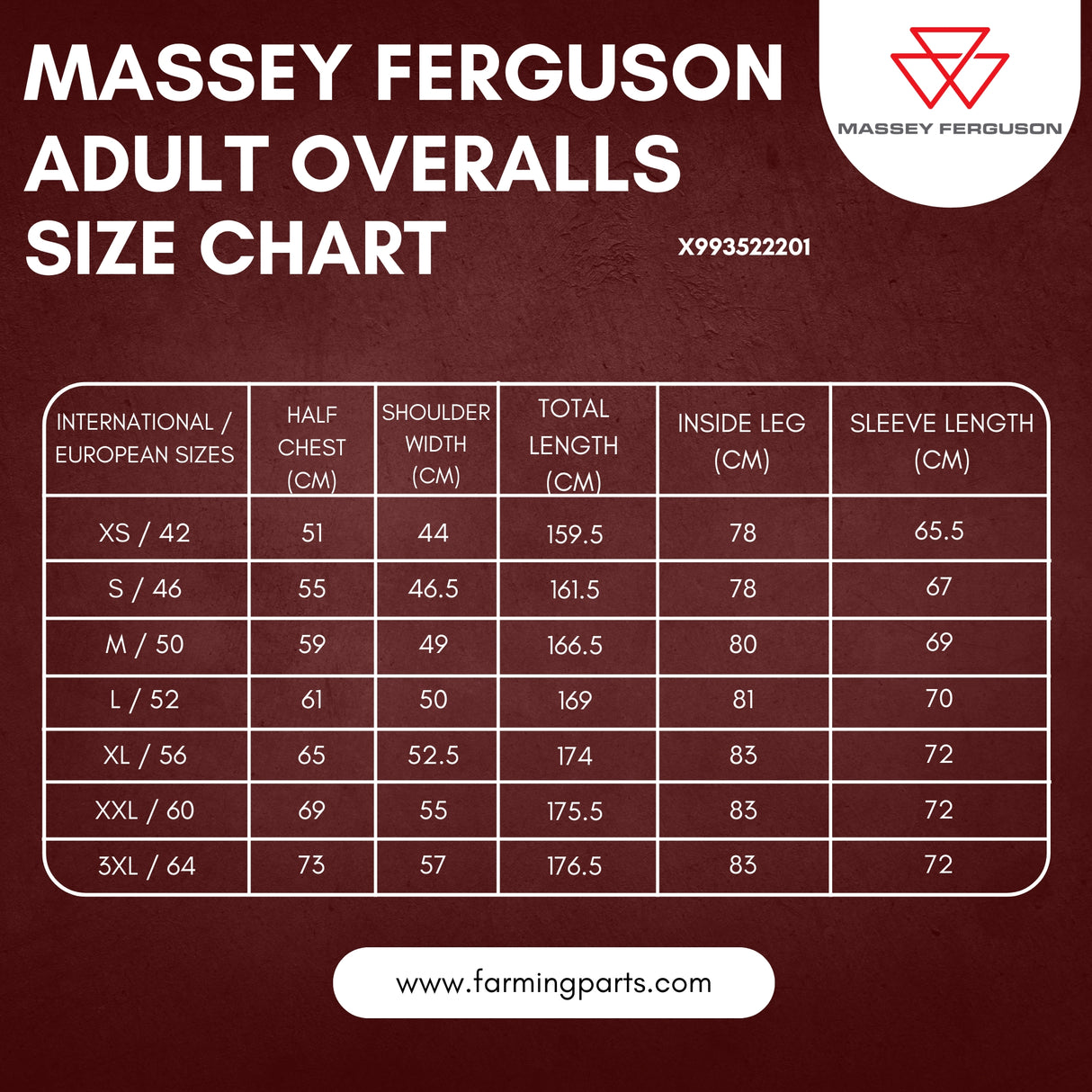 New Massey Ferguson Adults’ Overalls – Durable, Lightweight & High-Visibility | X993522201
