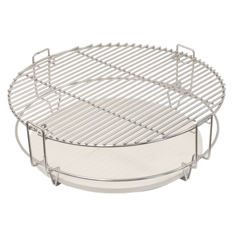 Sealey | Dellonda Halfmoon Ceramic Heat Deflector Plates for Kamado BBQs 15"(38cm) 2pc - DG185