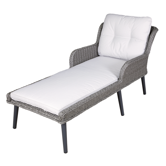 Sealey Dellonda Buxton Rattan Wicker Outdoor Sun Lounger DG74