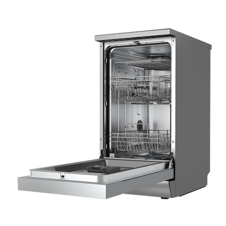 Sealey | Baridi Slimline Freestanding Dishwasher 45cm Wide 10 Place Settings - Silver - DH166