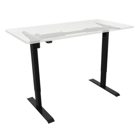 Sealey | Dellonda Single Motor Ultra-Quiet Adjustable-Height Desk Frame 70kg Capacity - Black - DH17