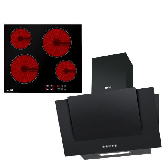 Sealey Baridi Integrated Ceramic Hob 4 Cooking Zones 60cm & DH183