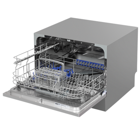 Sealey | Baridi Tabletop Dishwasher 6 Place Settings 6.5L Capacity - Silver - DH84